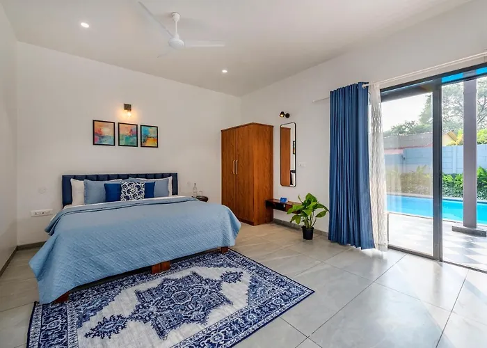 Villa: Saffronstays Mayfair Gardens - 4Br Pet-Friendly Pool Villa With Patio, Den, Board Games & Modern Interiors Near Jetty